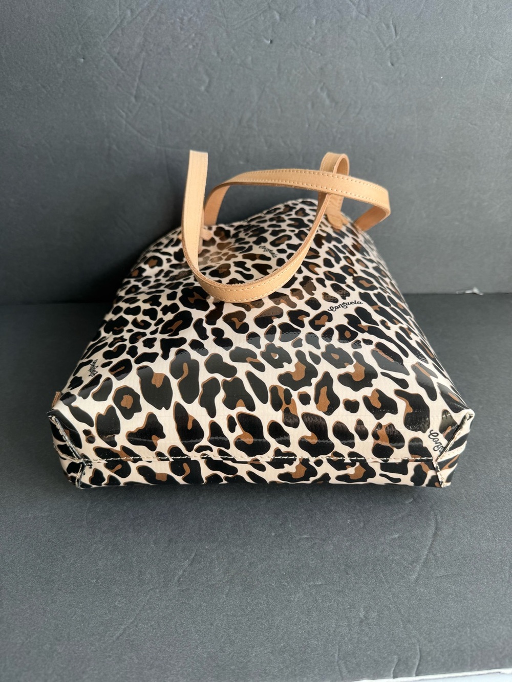 Consuela Everyday Tote Bag Cheetah Leopard Print Purse EUC - Picture 7 of 12